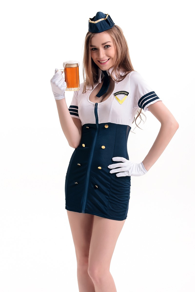 F66162 Wholesale Womens Stewardess Costume
